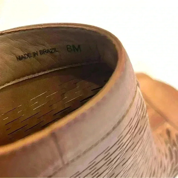 Vince camuto lavette brown sling back block heel sandal brown leather - 8M - Picture 6 of 6